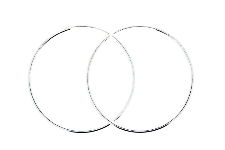 Earring hoop silver 925