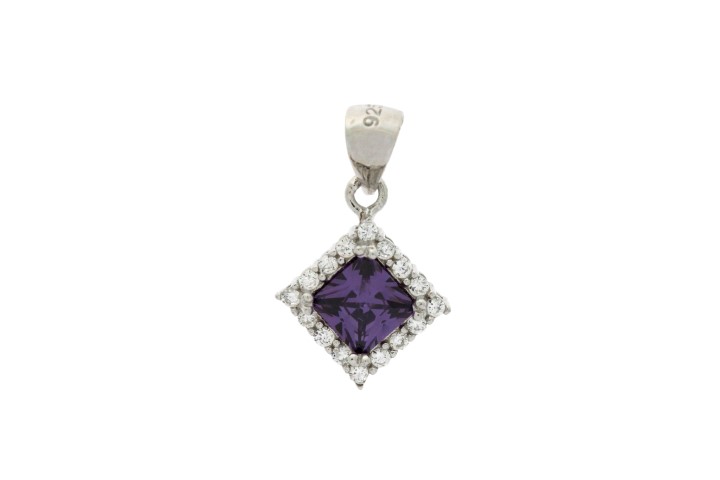 Colgante plata 925 con zirconita 