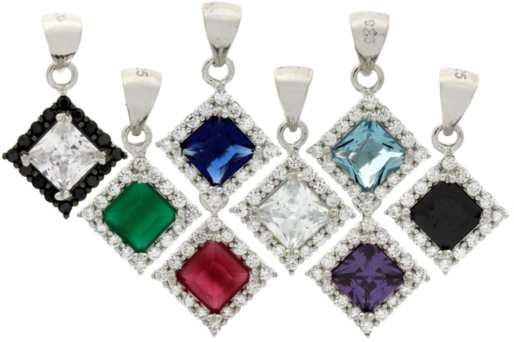 Colgante plata 925 con zirconita 