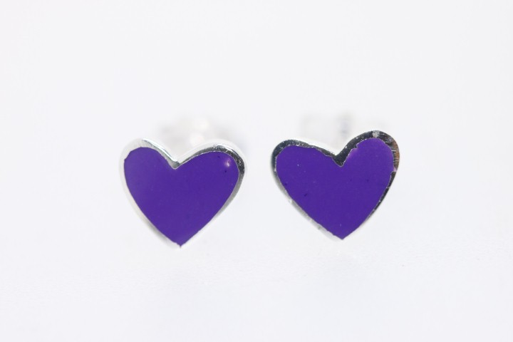 Earring silver 925 heart