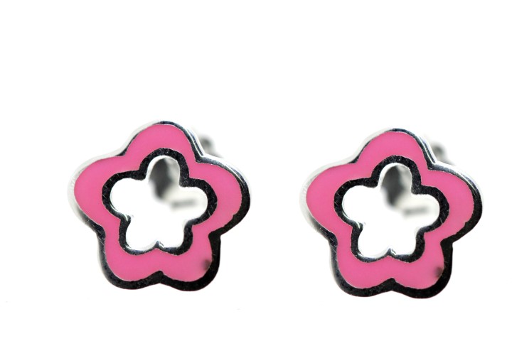 Earring silver 925 flower