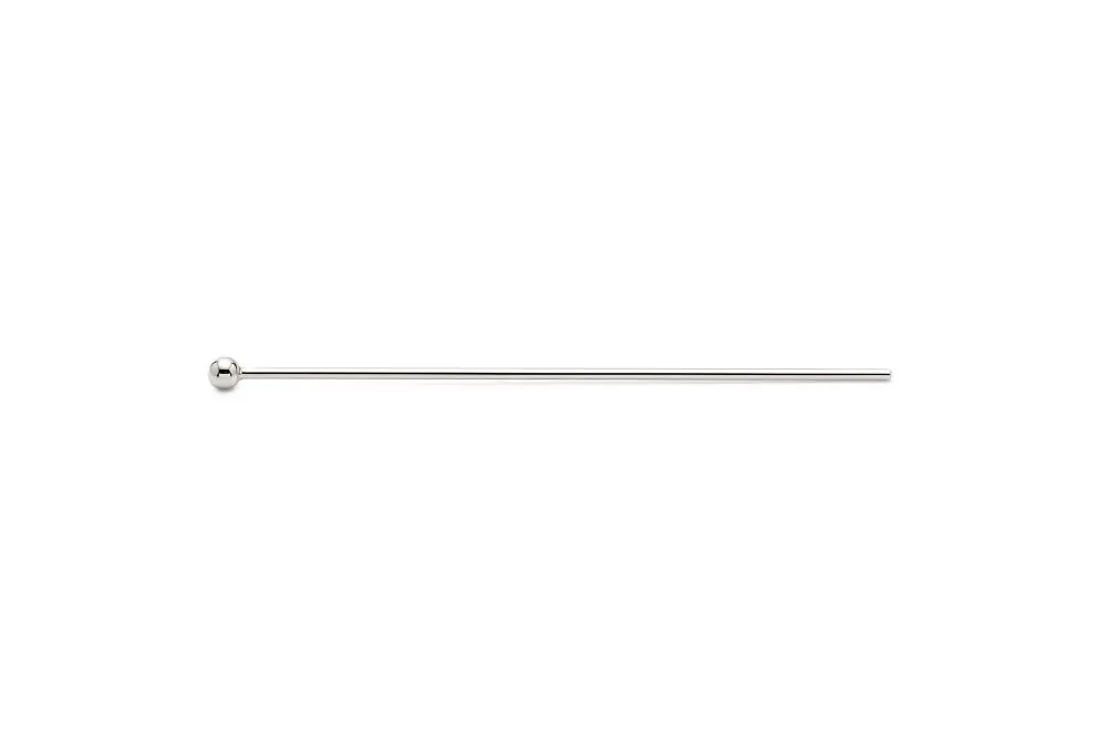 Alfiler plata 925 hilo 0.50/0.70/1.00mm con bola 2mm (pack de 50)
