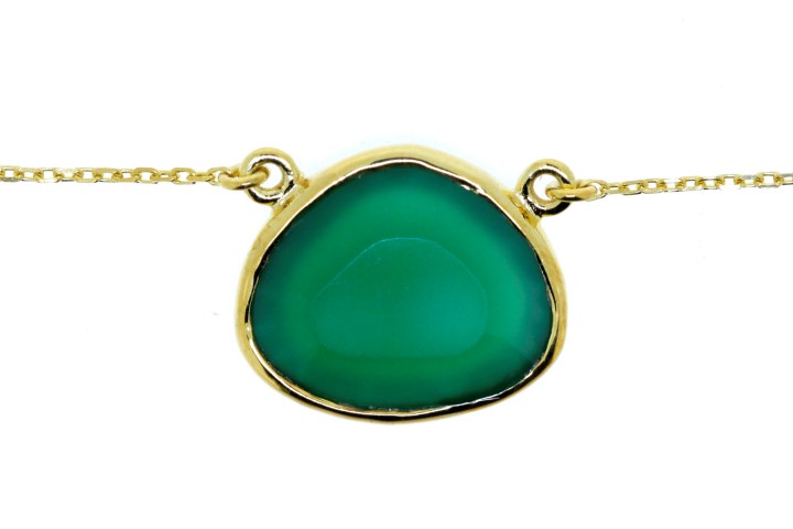 Collar plata 925 piedra semi preciosa