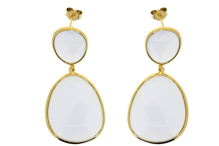 Silver 925 earring semi precious stone