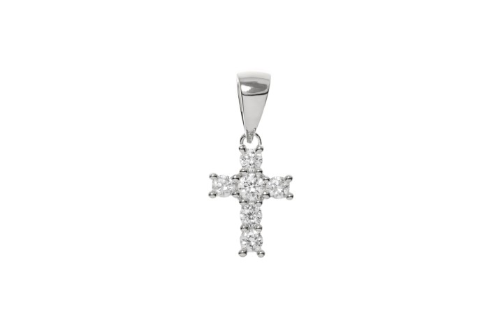 Colgante plata 925 cruz cz 