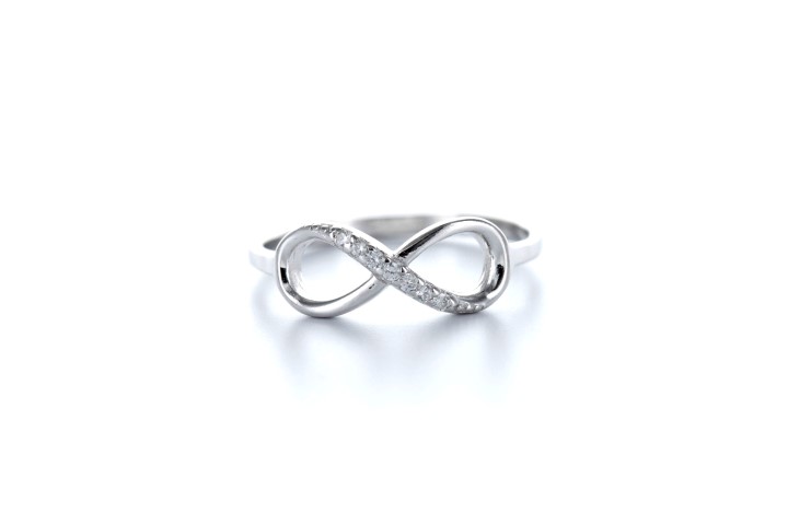 Silver 925 ring cz infinity