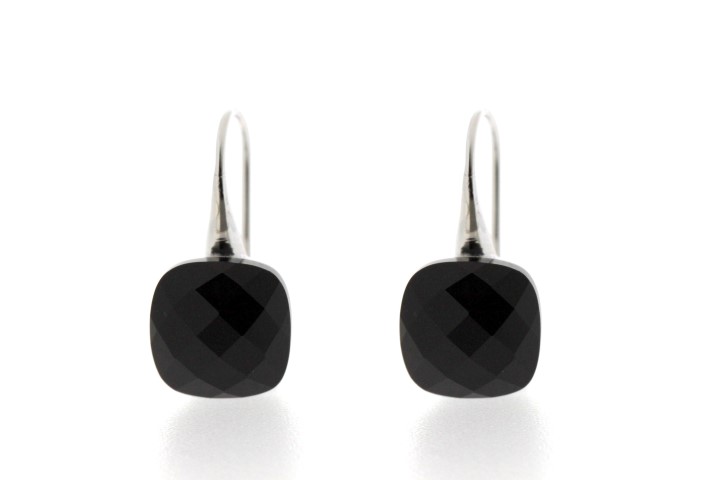 Silver 925 earring smoky quartz