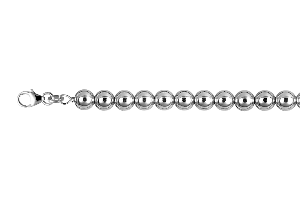 Sterling silver balls necklace 40+5cm sterling silver