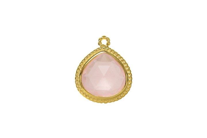 Charm silver 925 semiprecious stone