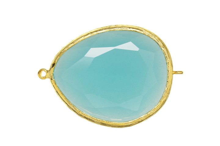 Charm silver 925 semiprecious stone