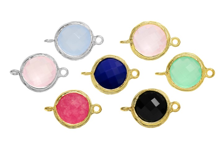 Silver 925  semi precious stone finding