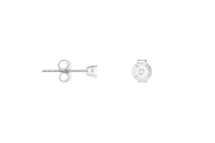 Earring silver 925 cz 7.00/8.00mm (pack of 3)