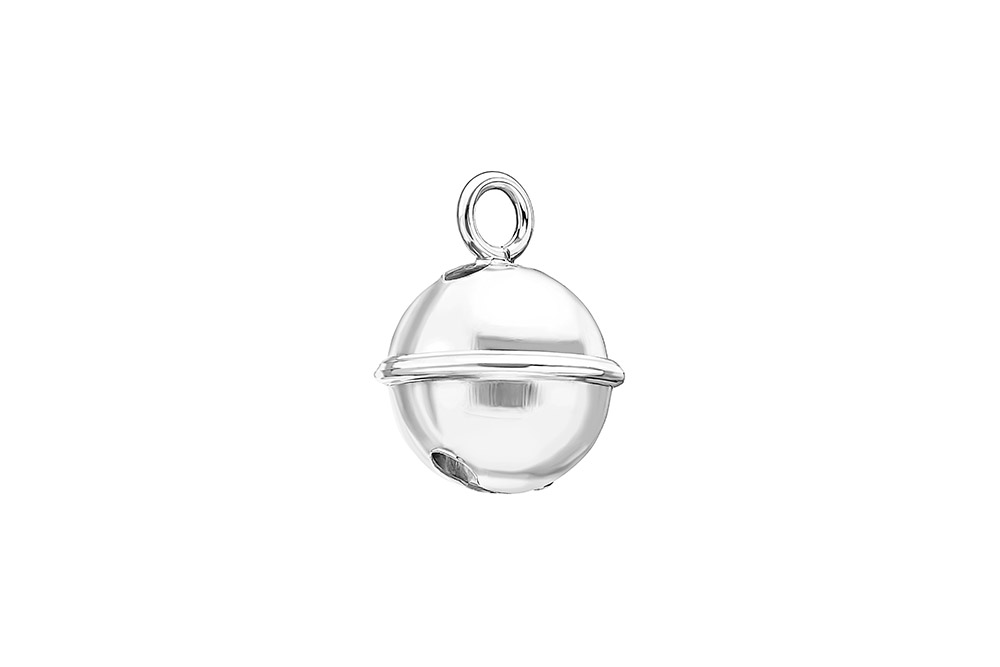 Colgante charm plata 925 cascabel 14.00mm (pack de 3)