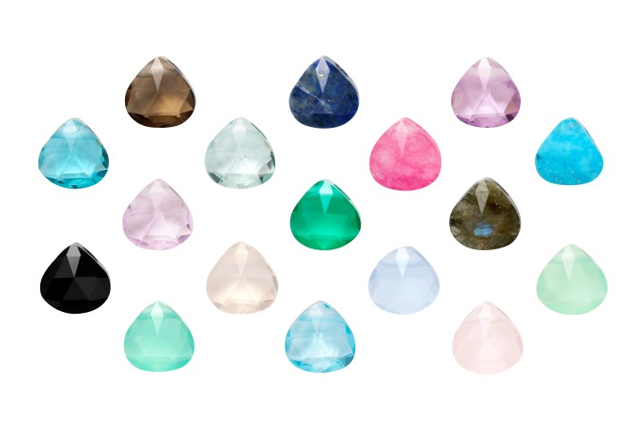 Colgante piedra talla pera 6x6mm 