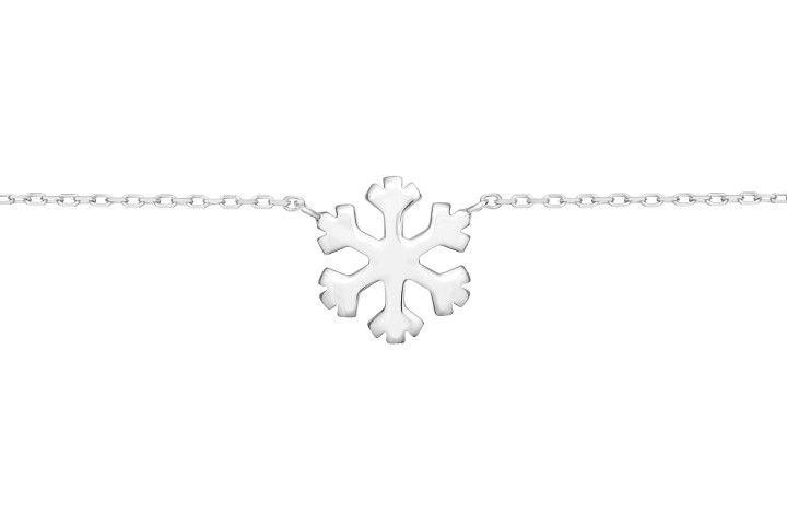 Collar plata 925 copo de nieve