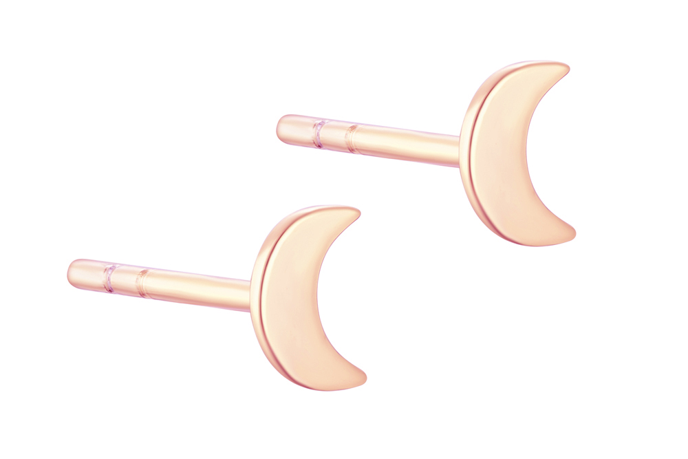 Silver 925 moon earring (pack of 6)
