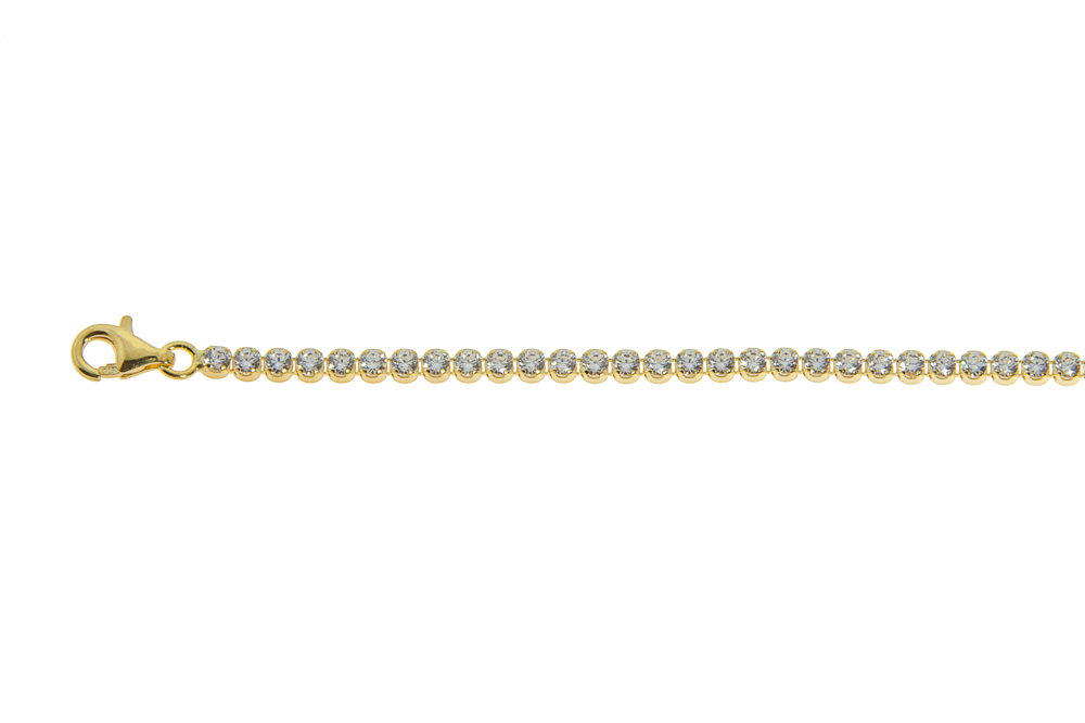Pulsera plata 925 tenis con zirconitas