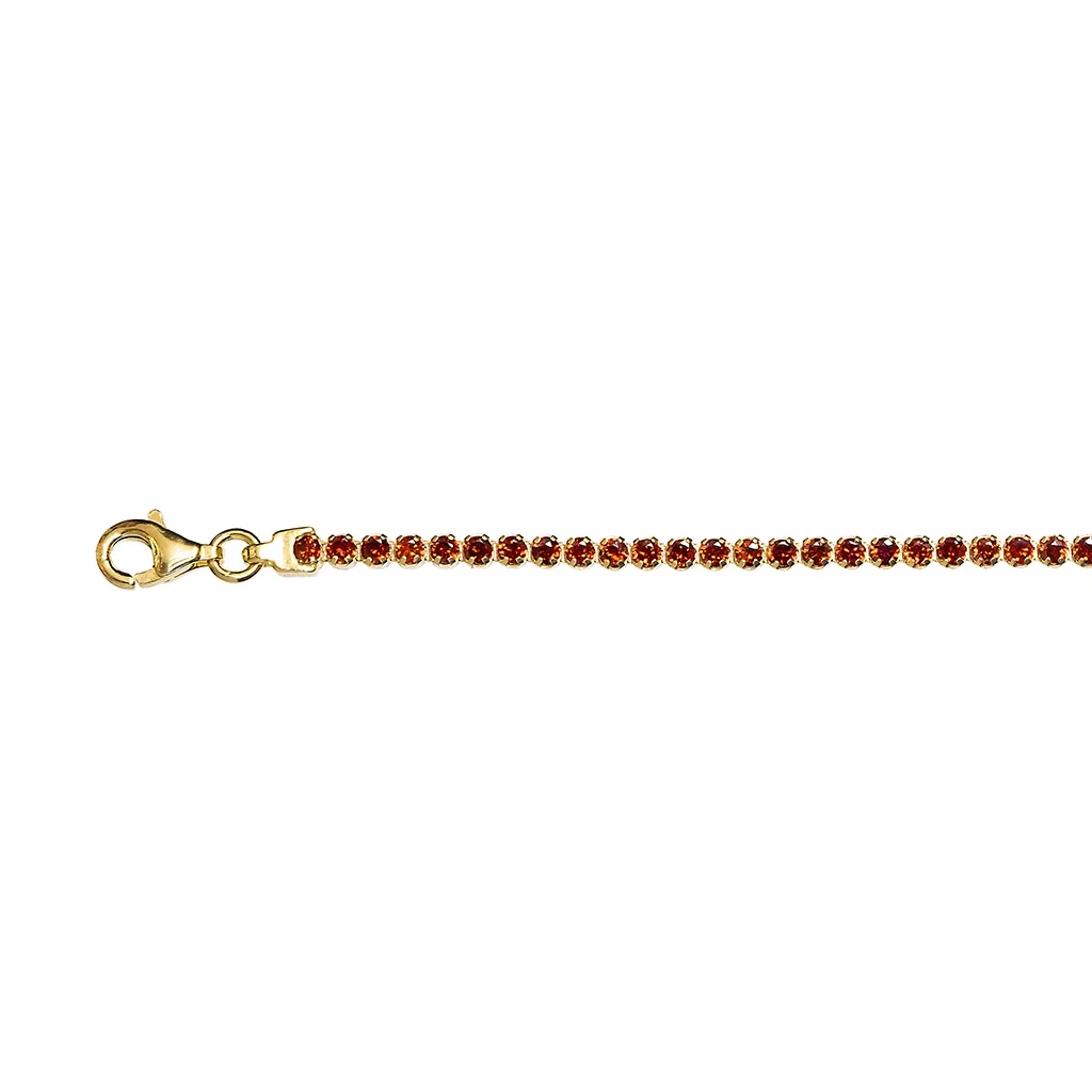Pulsera plata 925 tenis con circonitas