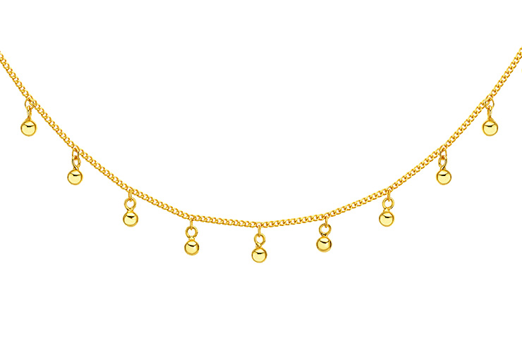 Collar plata 925 bolitas