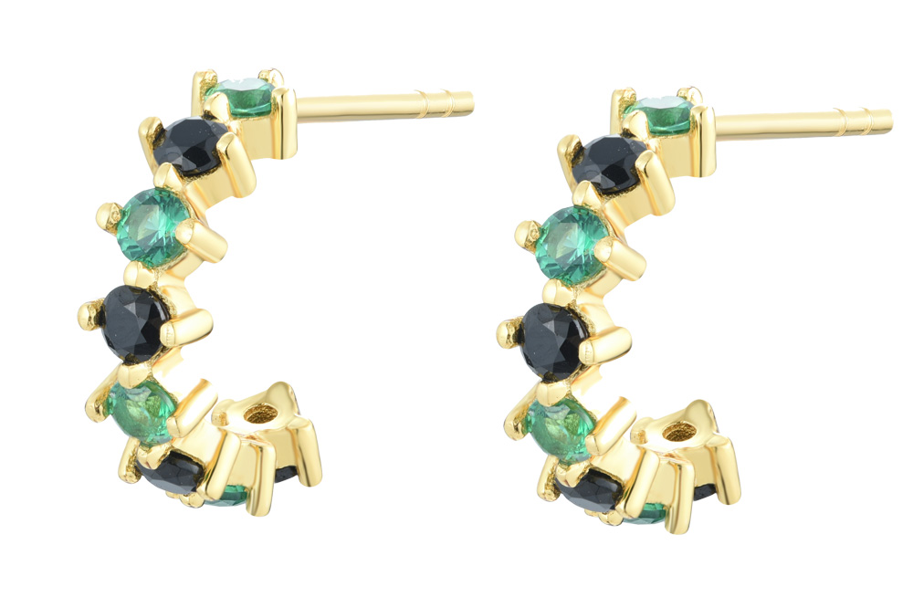 Silver 925 earring with cubic zirconia