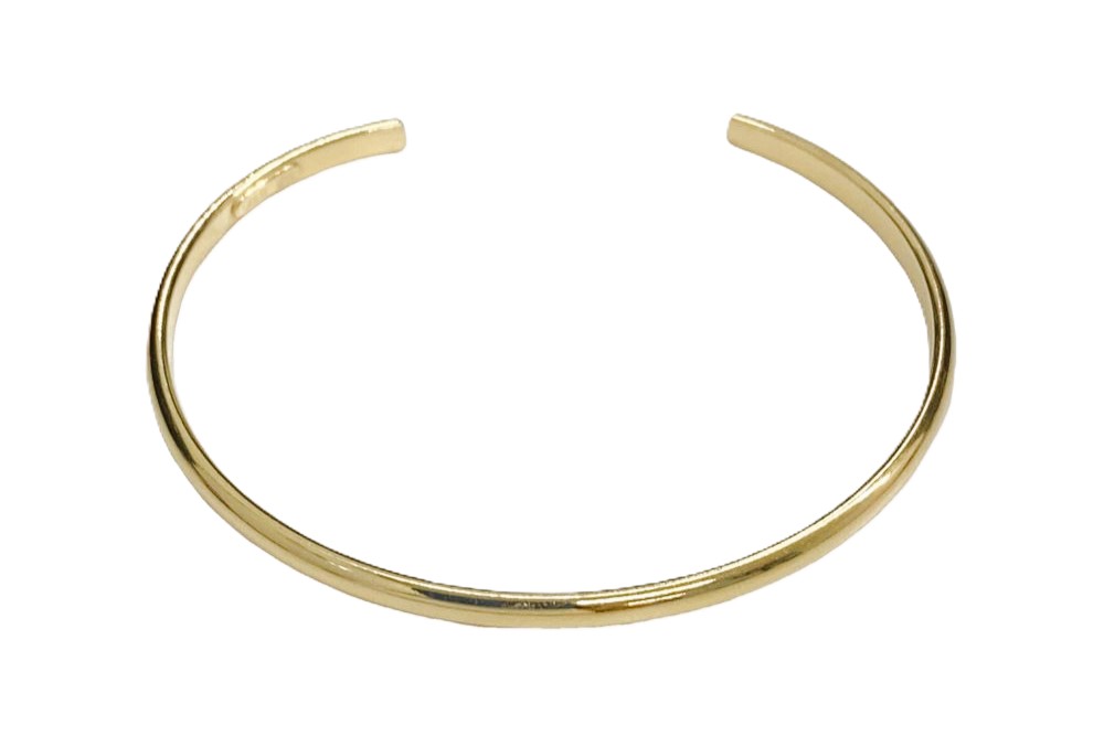 Sterling silver half round 3mm bangle bracelet