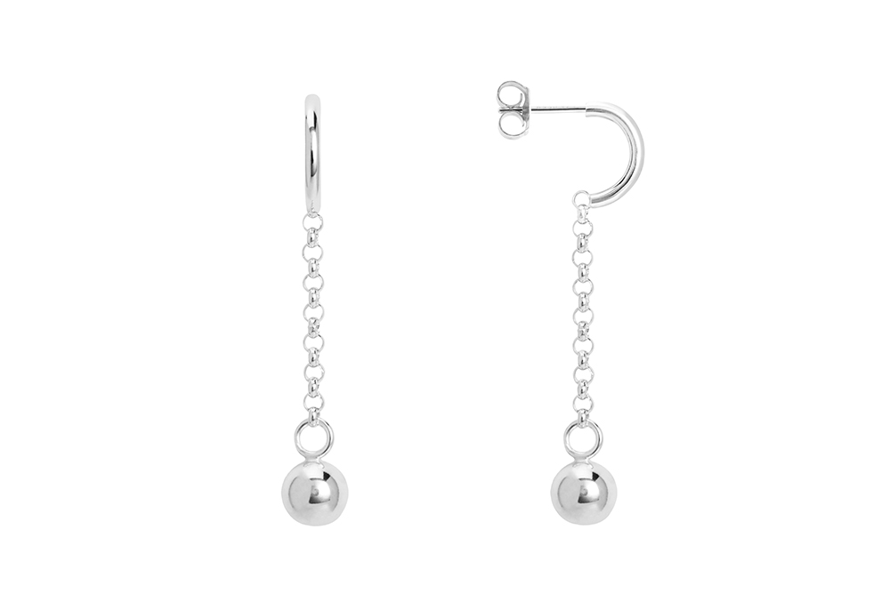 Sterling silver long earrings