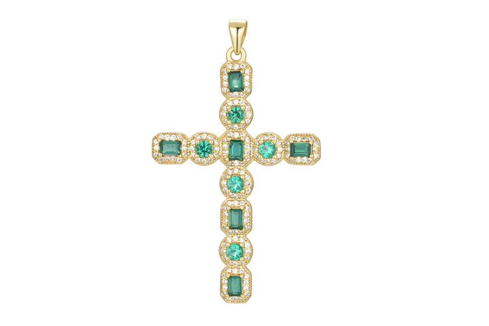 Sterling silver cross pendant
