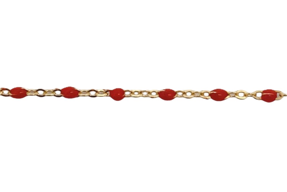 Silver chain enamel by meter
