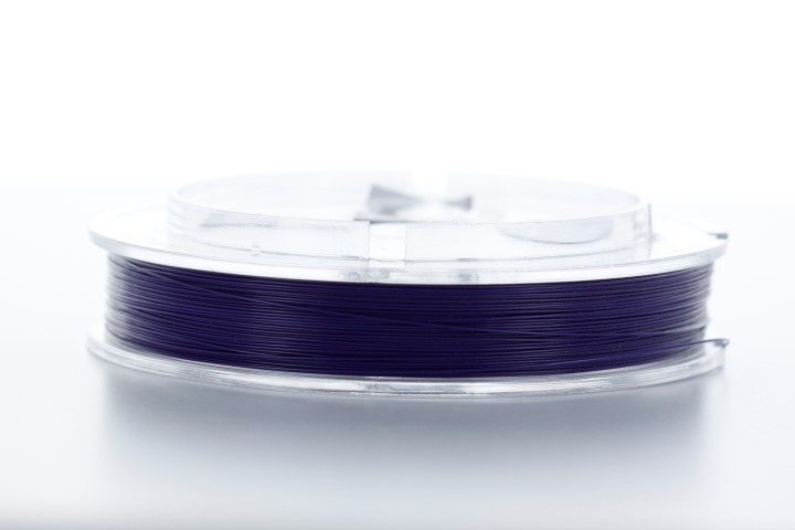 Alambre de acero japones 7 hebras revestido nylon 100 mt 0.40mm