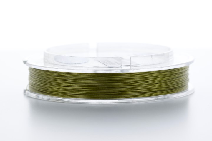 Alambre de acero japones 7 hebras revestido nylon 100 mt 0.40mm