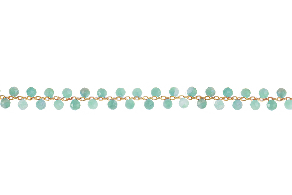 Sterling silver semiprecious stone necklace