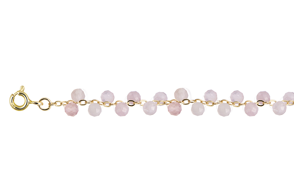 Sterling silver semiprecious stone bracelet