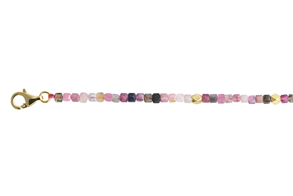 Sterling silver semiprecious stone necklace