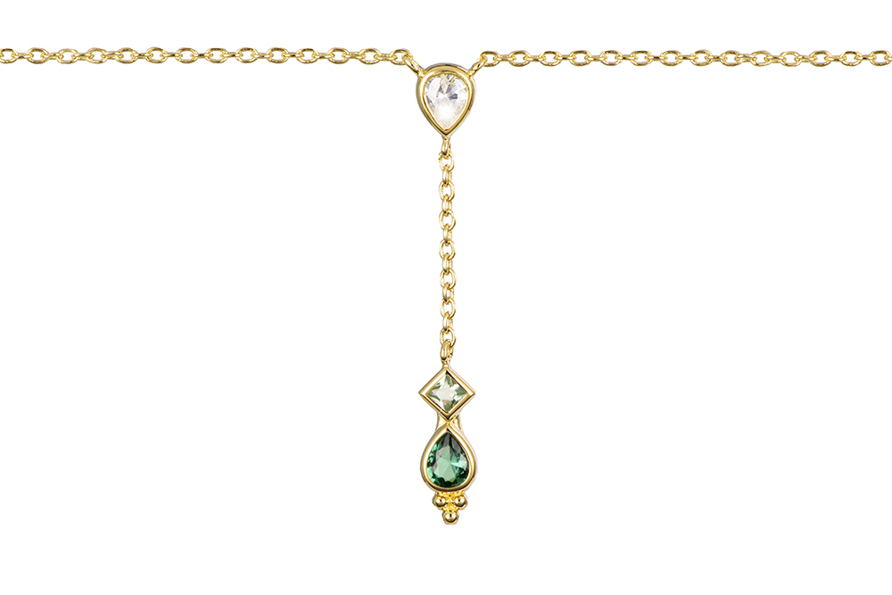 Collar plata 925 mix formas zirconitas