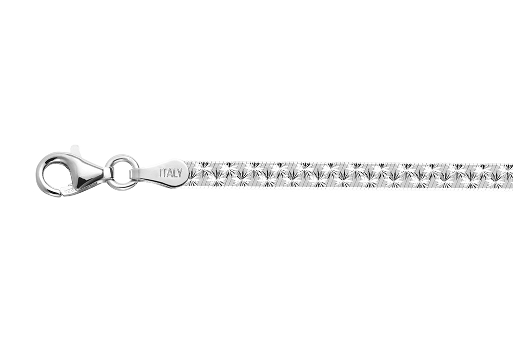 Sterling silver flat 050 snake chain