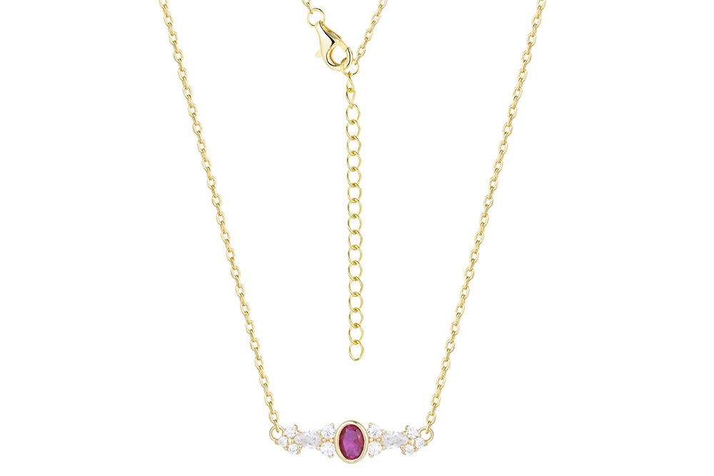 Collar plata 925 mix de zirconitas