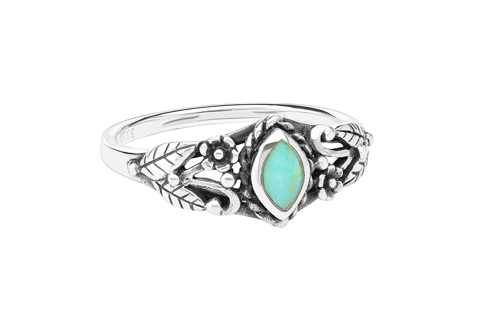 Sterling silver turquoise stone ring