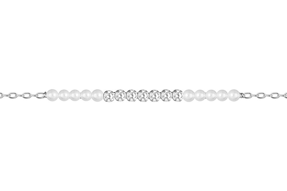 Pulsera plata 925 mini circonitas de 2.5mm