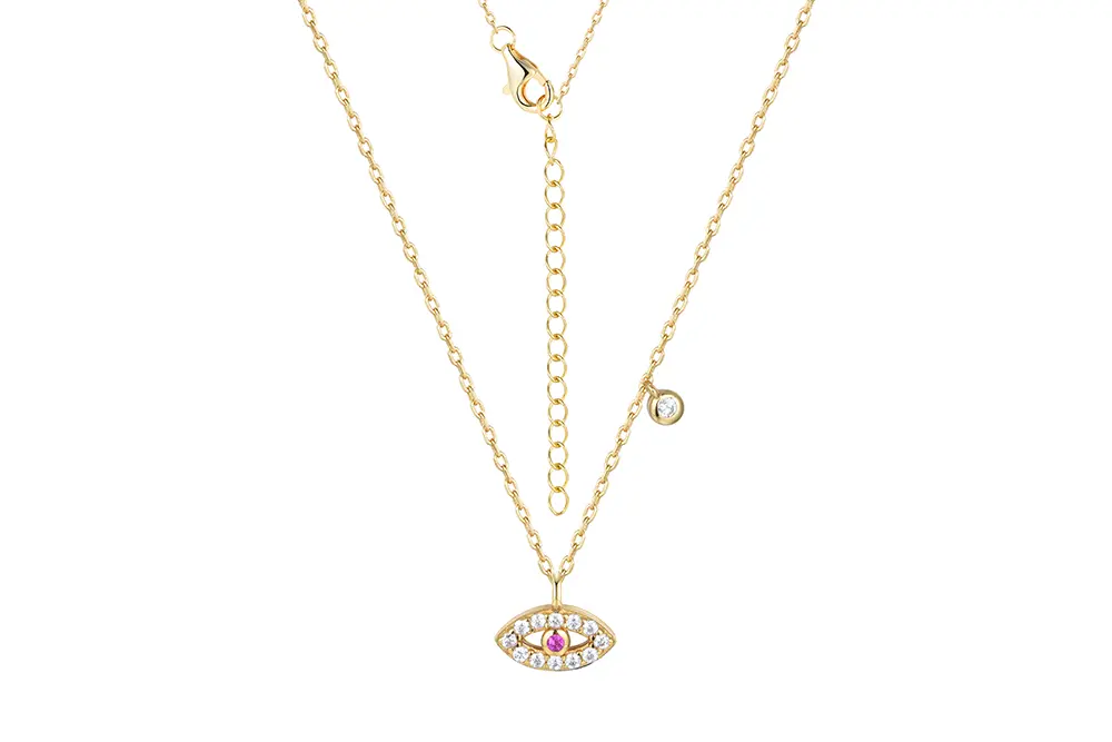 Collar plata 925 ojo turco
