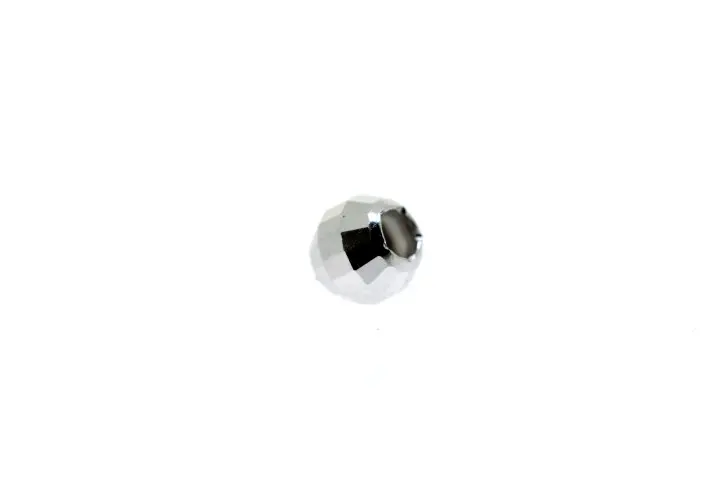 Sterling silver disco cut beads finding (pack of 100)