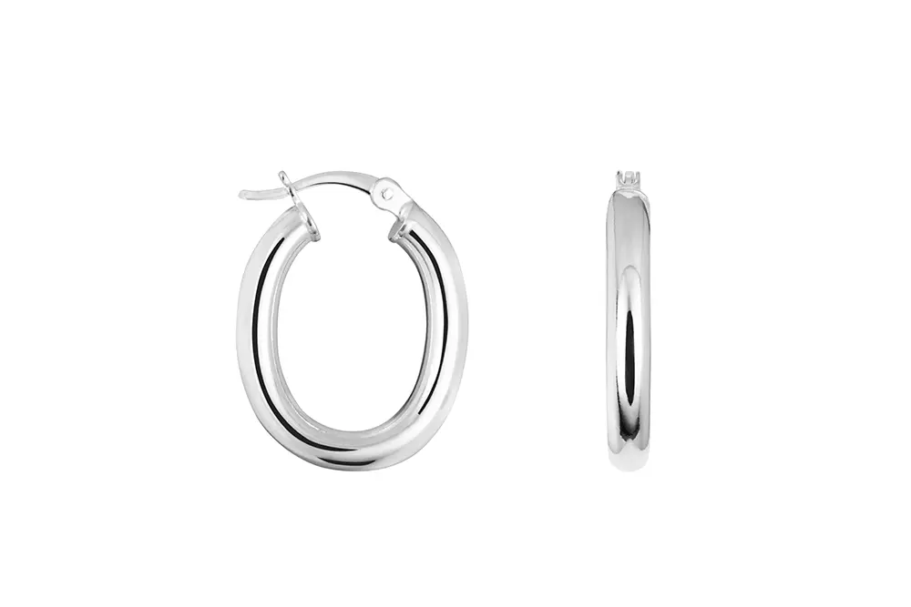Sterling silver 3mm hoop earring