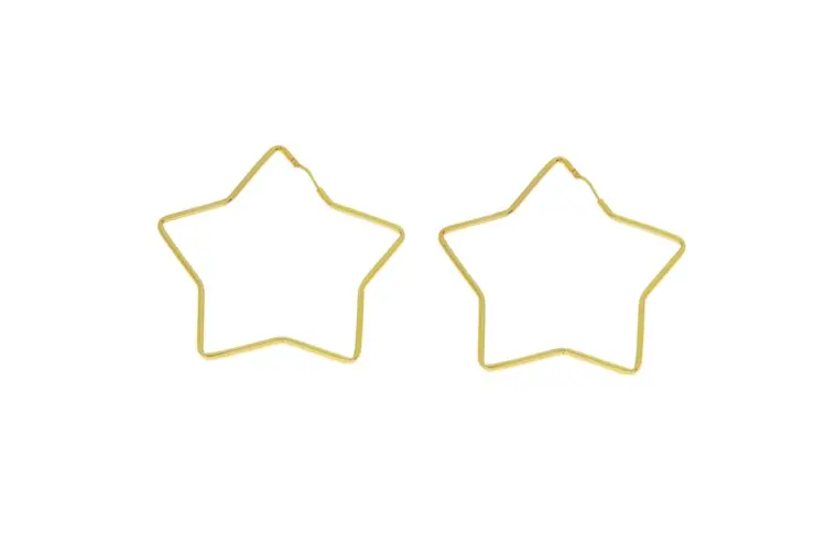 Pendientes plata 925 aro estrella