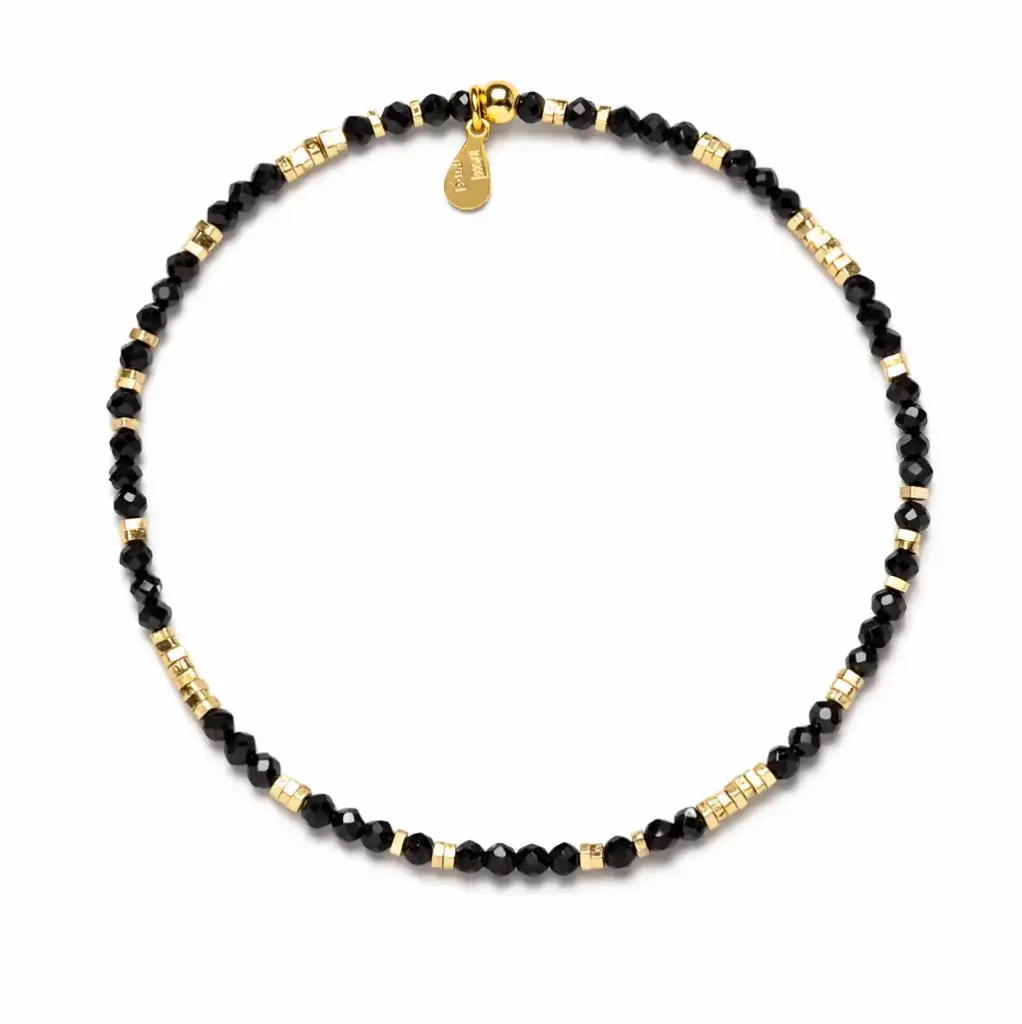 Pulsera plata 925 elástica con piedras semipreciosas 