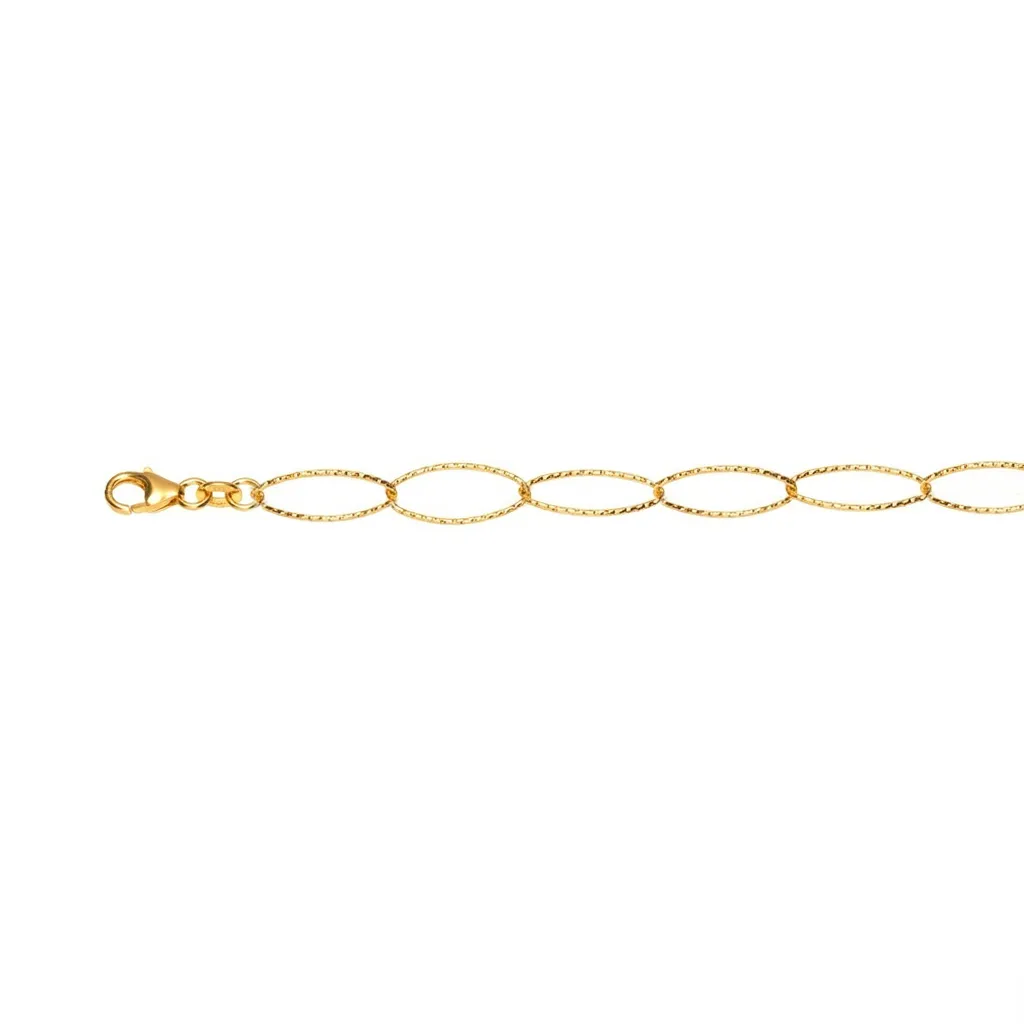 Sterling silver 925 oval link bracelet