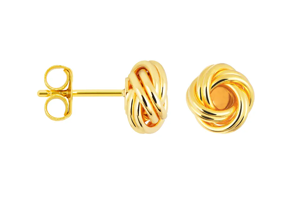 Sterlin silver knot earring