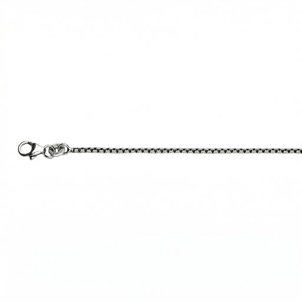 Sterling silver 1.7mm  box chain 