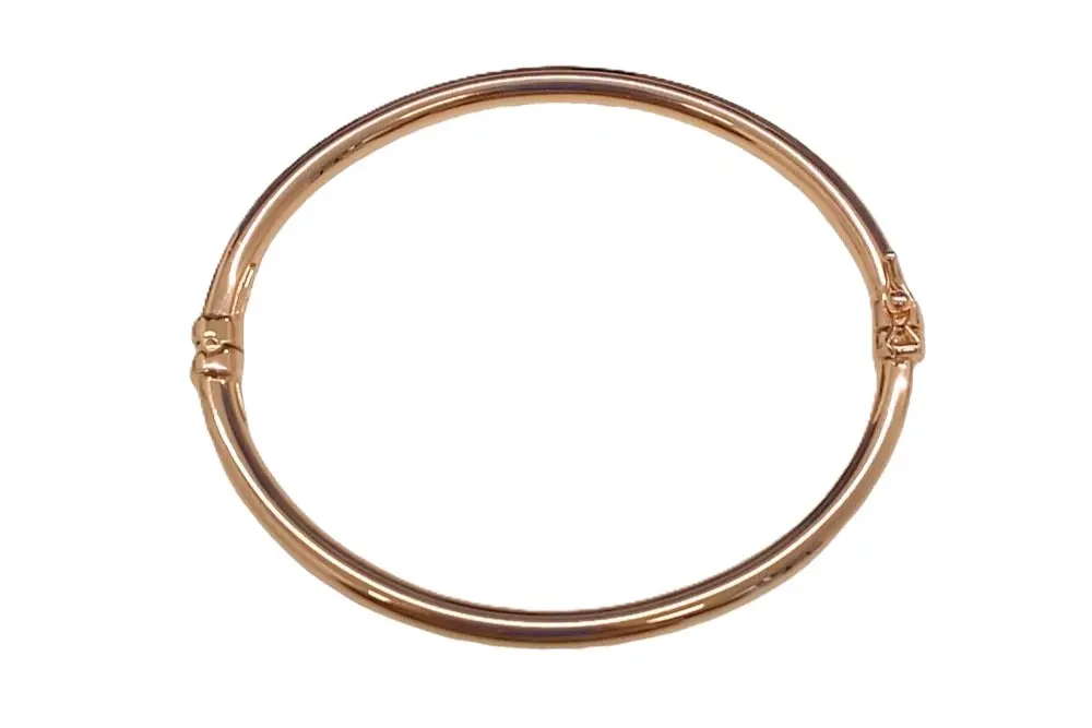 Brazalete esclava plata 925 tubo liso 4mm