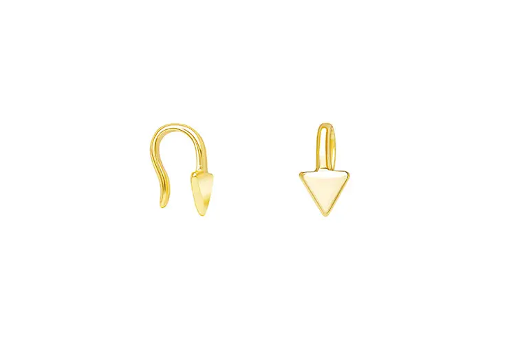 Pendiente para nariz plata 925 flecha 