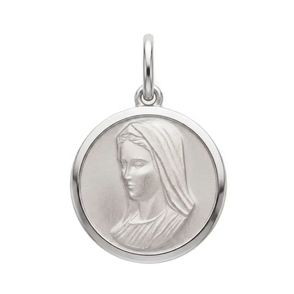 Colgante Plata 925 Medalla Virgen María