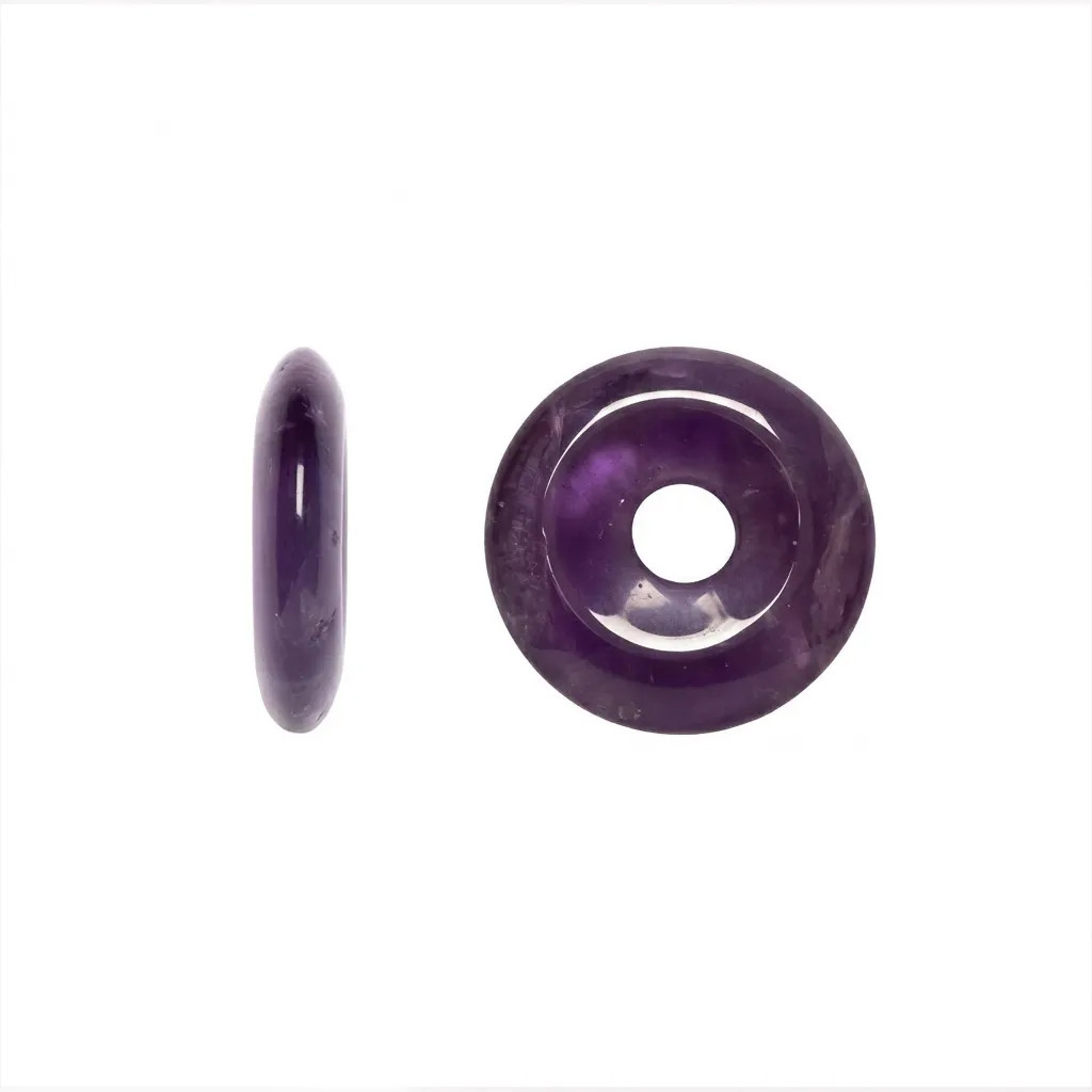 Colgante plata 925 charm donut plano 5x20mm